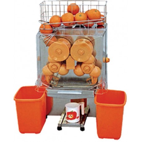 Exprimidor de zumos automático color naranja