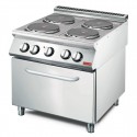 Cocina eléctrica 4 placas + horno 800x700x850mm Gastro-M